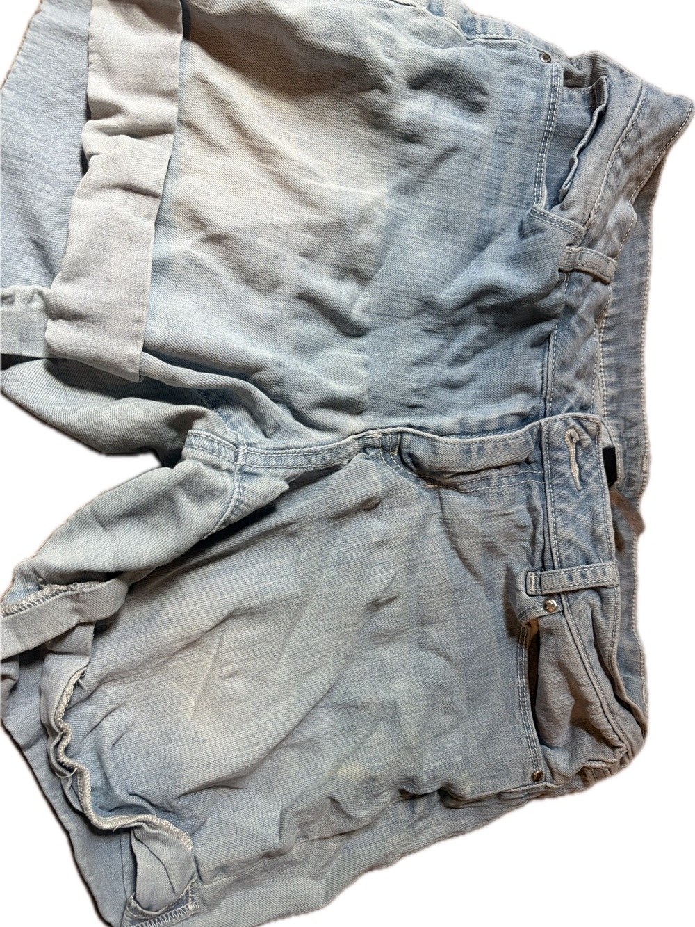 Apt. 9 Light Blue Denim Roll-Cuff Jean Shorts